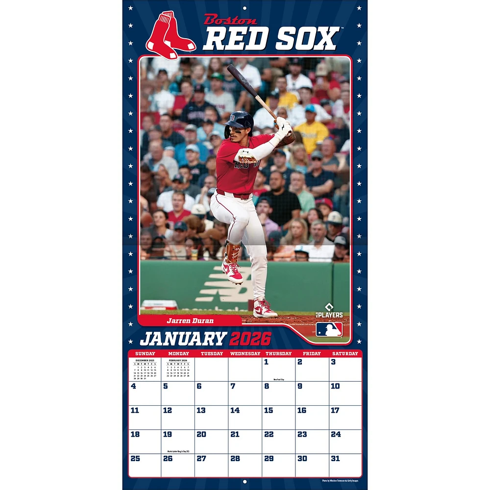 MLB Boston Red Sox 2026 Wall Calendar