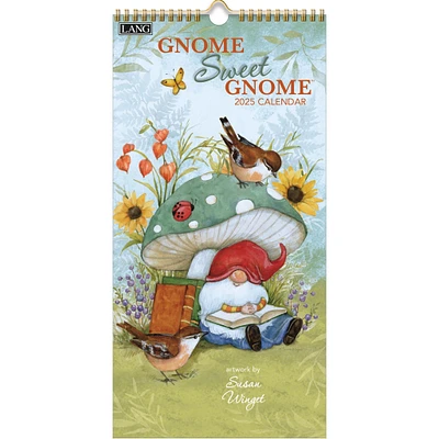 Gnome Sweet Gnome Slim 2025 Calendar