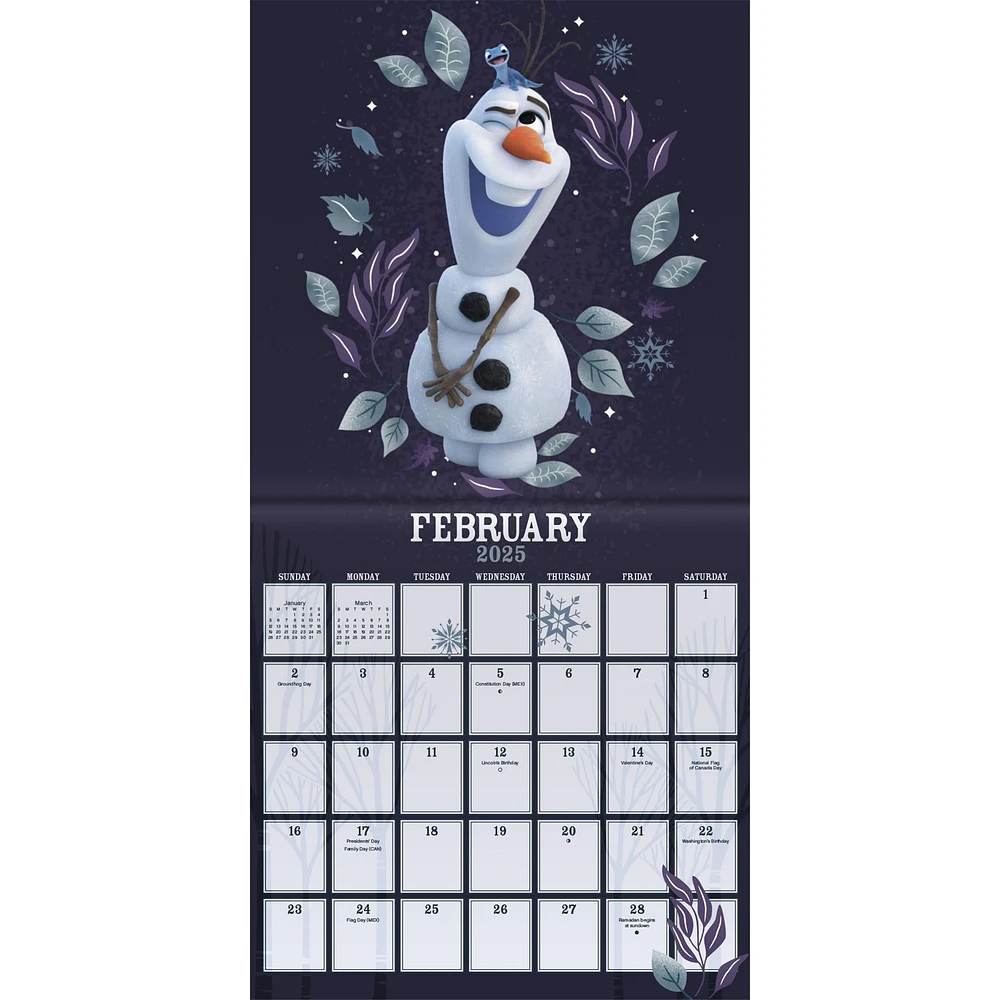 Frozen Mini 2025 Calendar