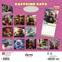 Caffeine Cats 2026 Wall Calendar - Online Exclusive