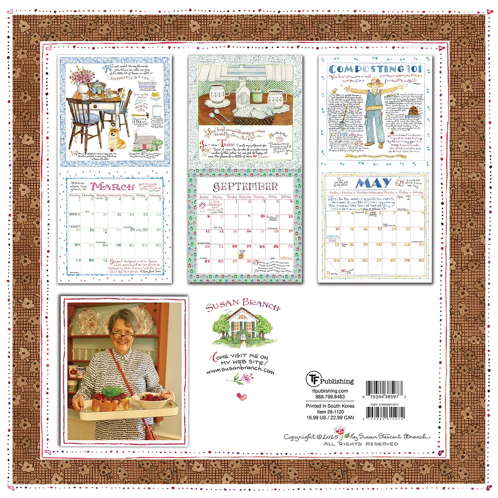 Susan Branch 2026 Wall Calendar - Online Exclusive