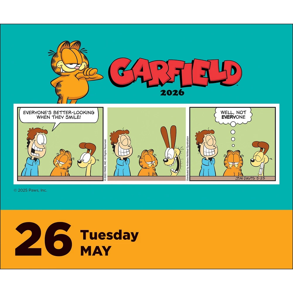 Garfield 2026 Box Calendar