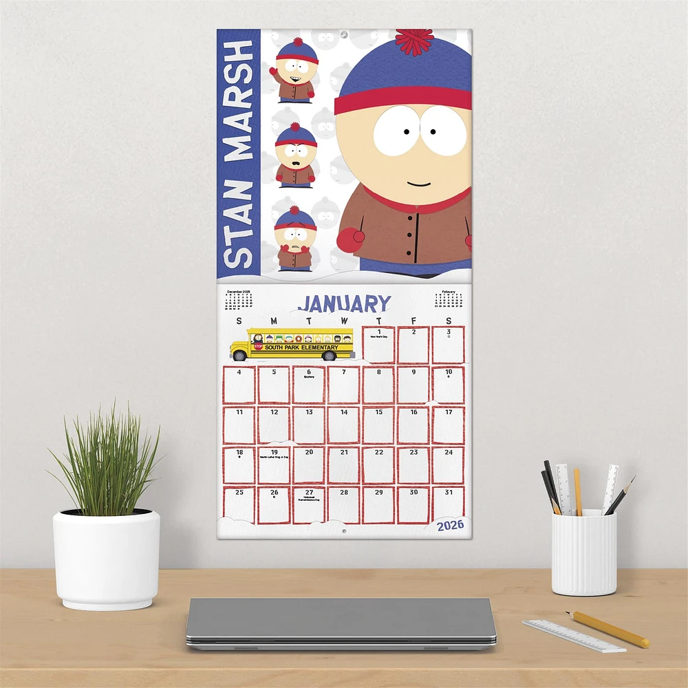 South Park 2026 Wall Calendar