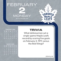NHL Toronto Maple Leafs 2026 Box Calendar