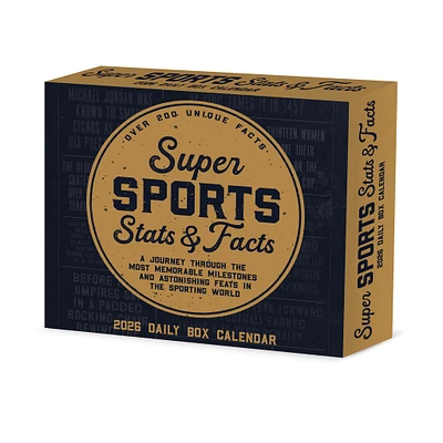 Super Sports Stats & Facts 2026 Box Calendar - Online Exclusive