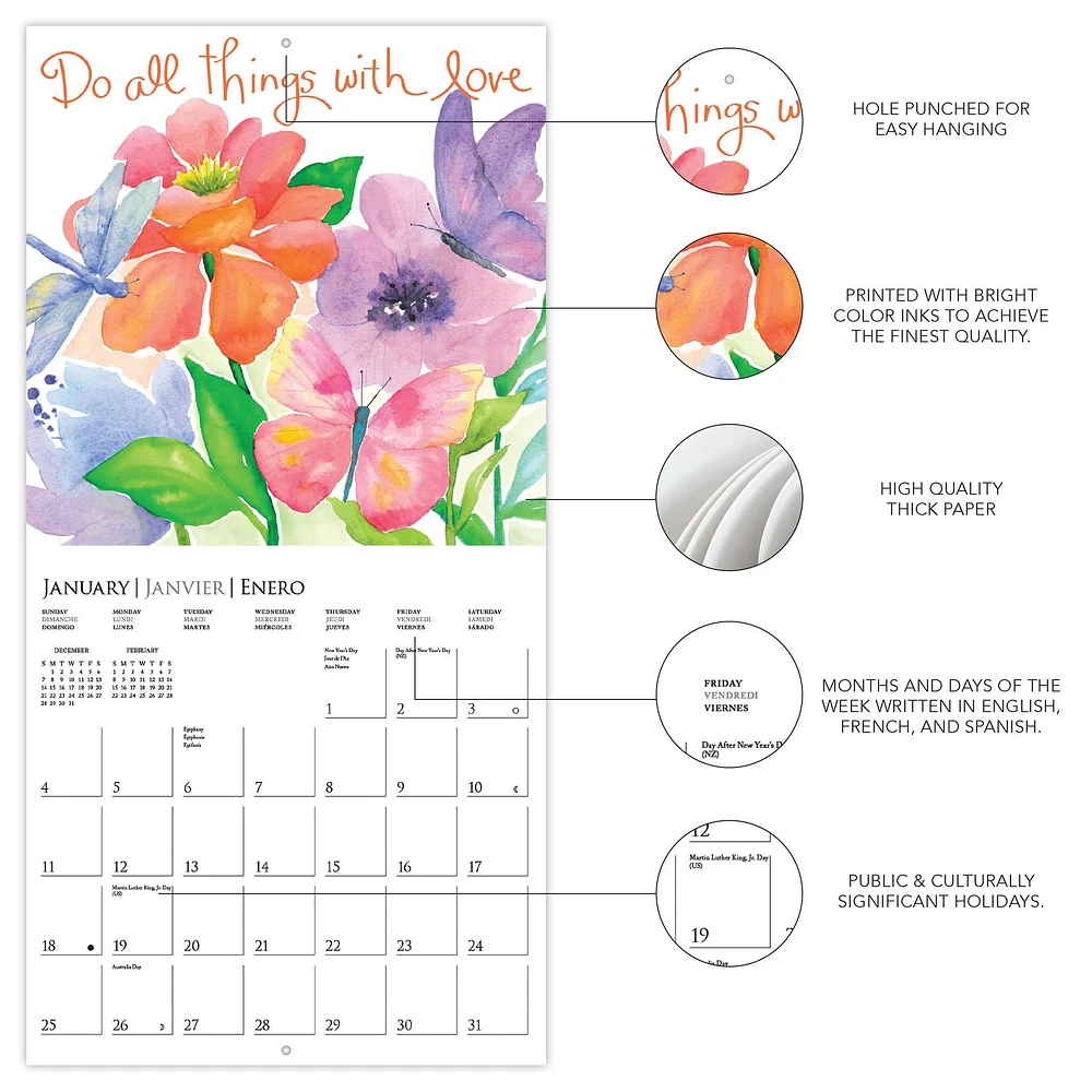 Live Love Laugh 2026 Mini Calendar