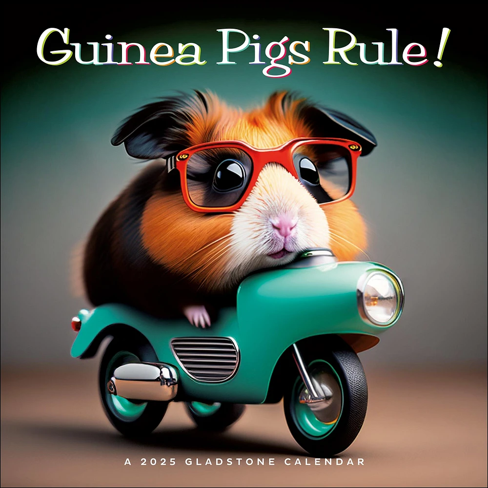 Guinea Pigs Rule! Wall 2025 Calendar