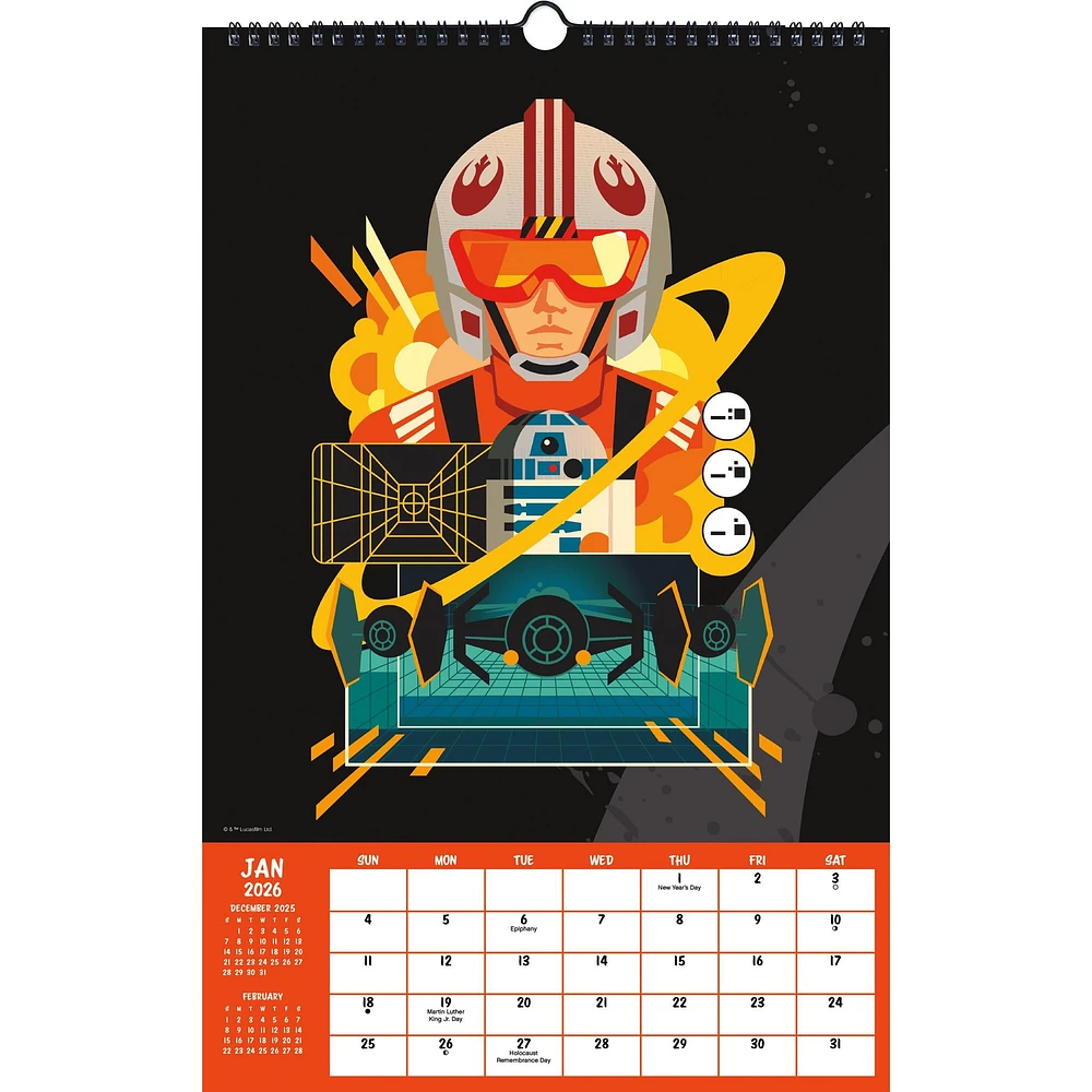 Star Wars 2026 Poster Calendar