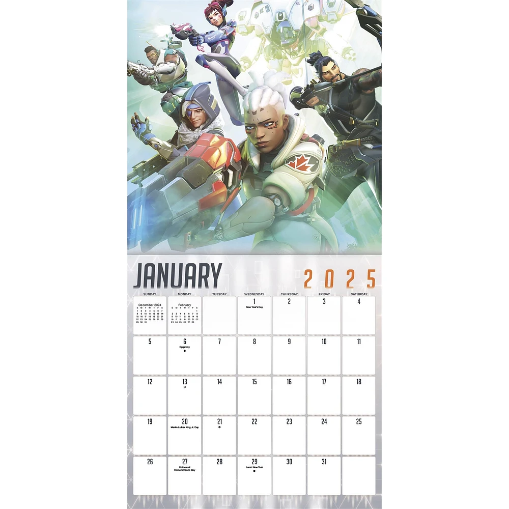 Overwatch Wall 2025 Calendar - Online Exclusive