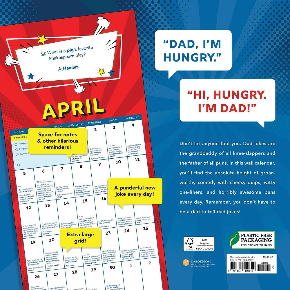 Dad Jokes 2026 Wall Calendar - Online Exclusive