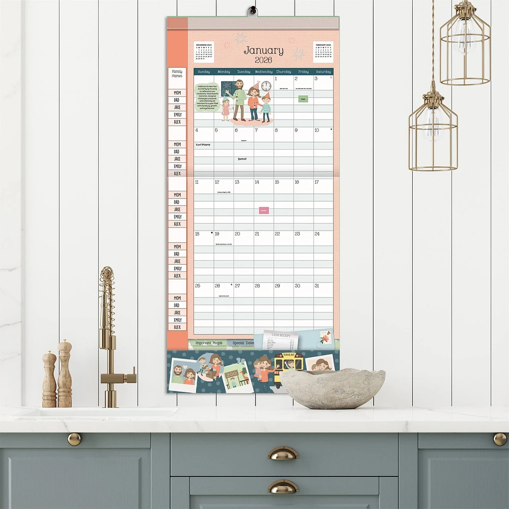 Moms Plan It 2025-206 Wall Calendar - Online Exclusive