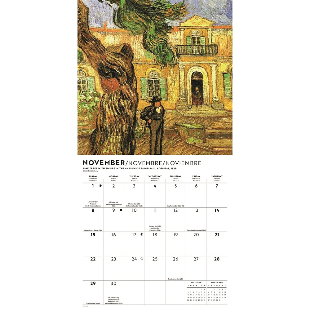 Van Gogh 2026 Mini Calendar