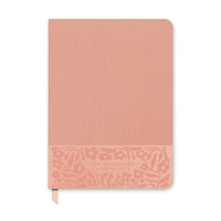 Flowers On Rose Quartz Large Dual-Textured Planner 2025 Calendar