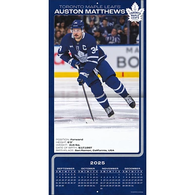 NHL Auston Matthews Toronto Maple Leafs 2026 Wall Calendar