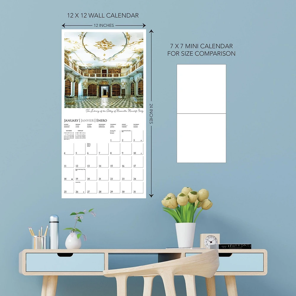 Libraries 2026 Wall Calendar