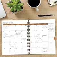 Contemporary Black Weekly Planner 2025 Calendar