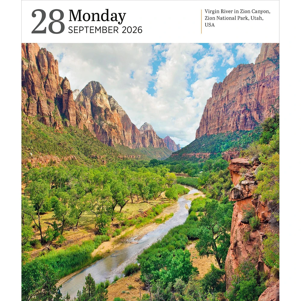 Audubon Nature Gallery 2026 Box Calendar