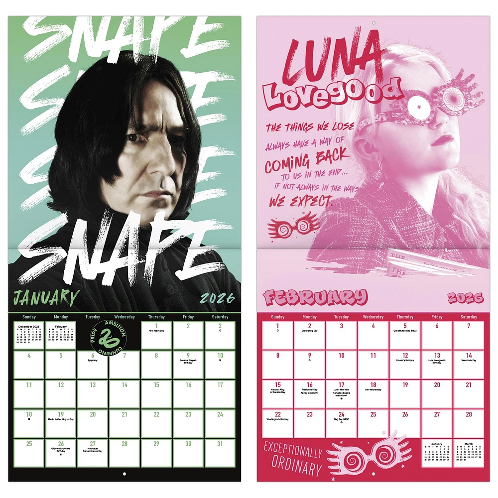 Harry Potter Collectors Edition 2026 Wall Calendar