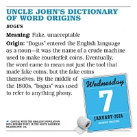 Uncle Johns Bathroom Reader 2026 Box Calendar