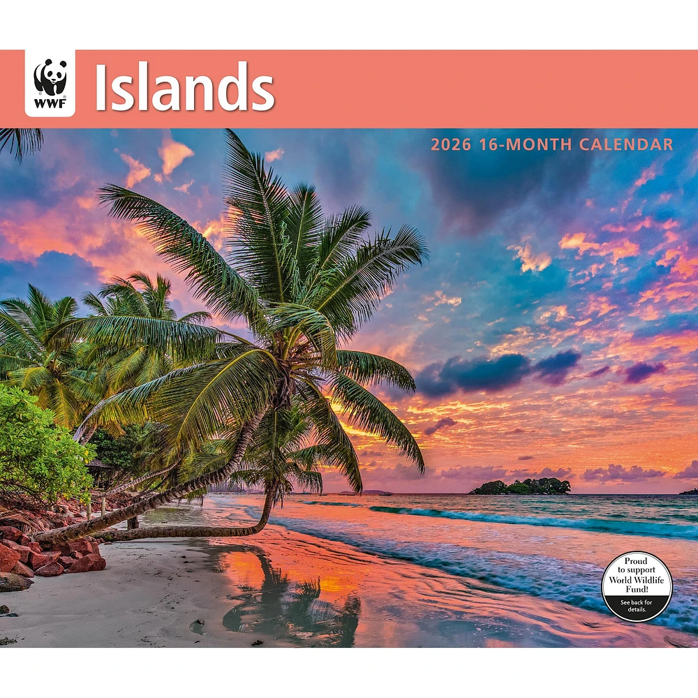 World Wildlife Fund Islands 2026 Wall Calendar