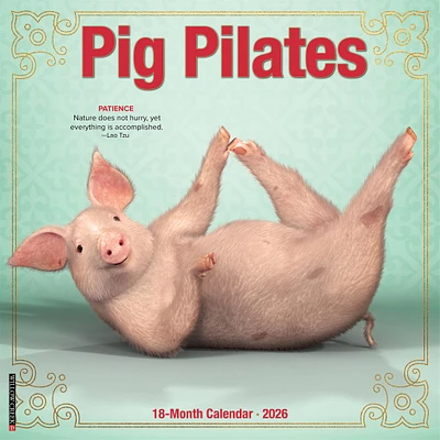 Pig Pilates 2026 Wall Calendar