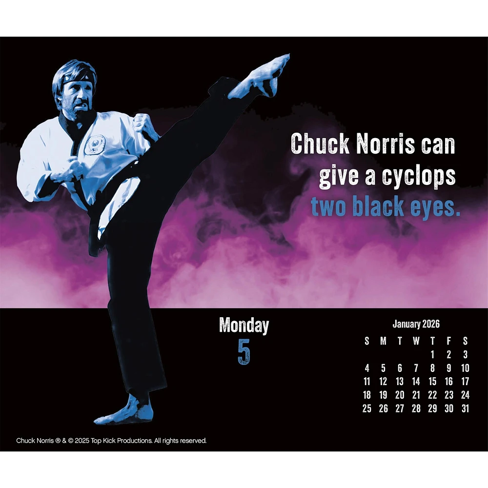 Chuck Norris 2026 Box Calendar
