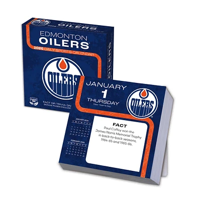 NHL Edmonton Oilers Box  2026 Calendar