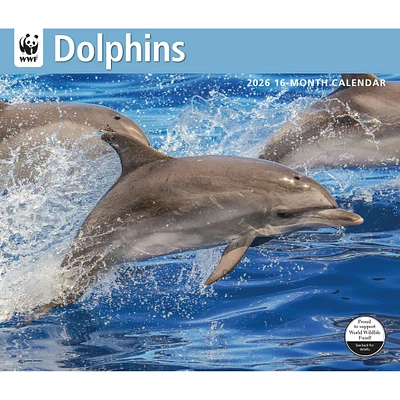 World Wildlife Fund Dolphins 2026 Wall Calendar