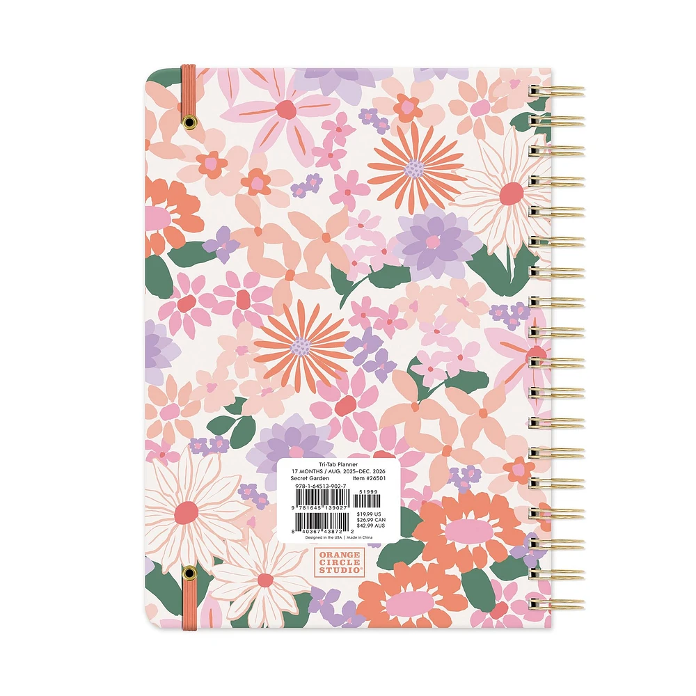 Secret Garden Tri-Tab 2026 Engagement Calendar