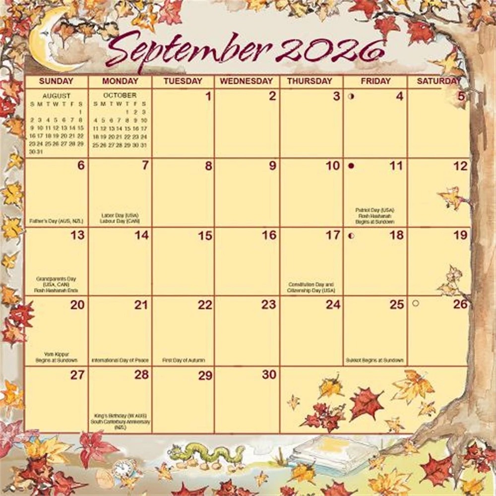 Joyful Seasons Magic Grip 2025-2026 Mini Calendar