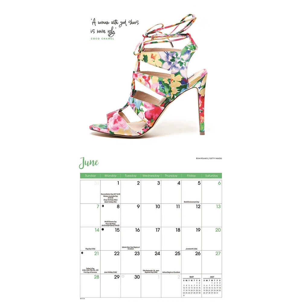 Shoes 2026 Mini Calendar