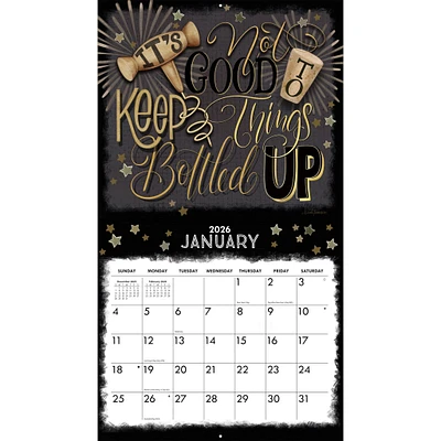 Happy Hour 2026 Deluxe Wall Calendar