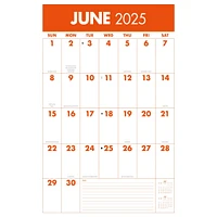 Mammoth Grid Oversized Poster 2025 Calendar