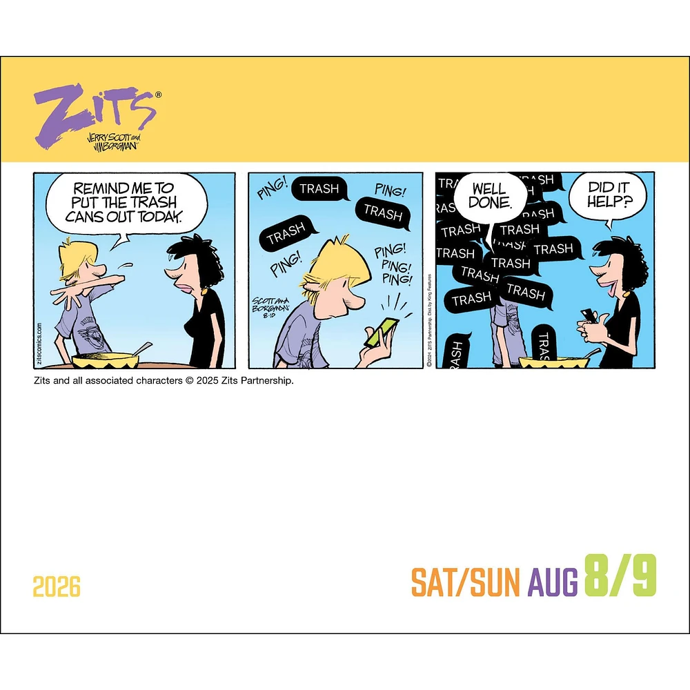 Zits 2026 Box Calendar