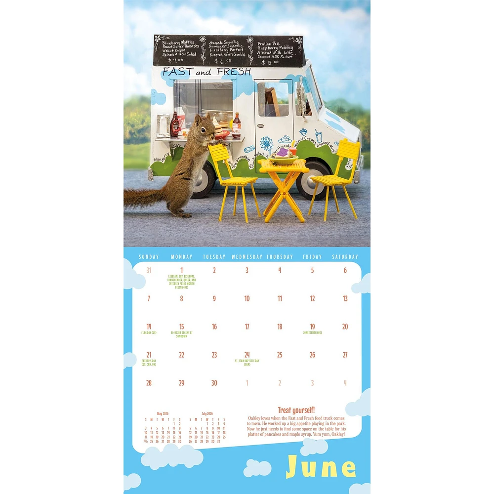 Secret Life Of Squirrels 2026 Mini Calendar