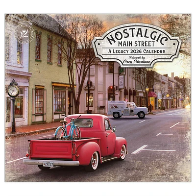 Nostalgic Main Street 2026 Deluxe Wall Calendar - Online Exclusive