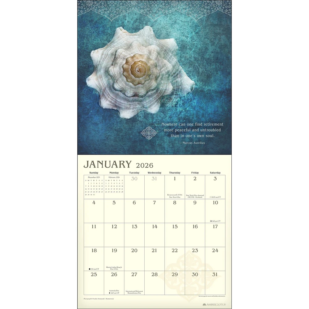 Meditation 2026 Wall Calendar - Online Exclusive