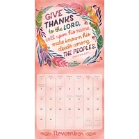 Bible Verses Illustrated 2026 Wall Calendar