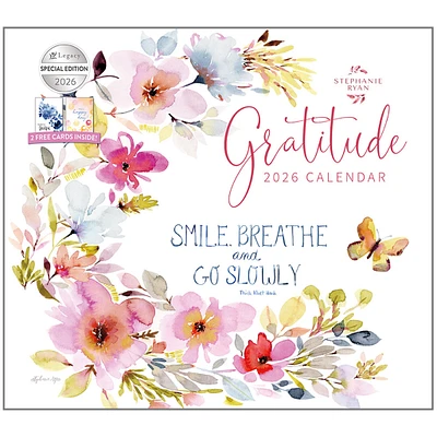 Gratitude 2026 Deluxe Special Edition Wall Calendar with Cards