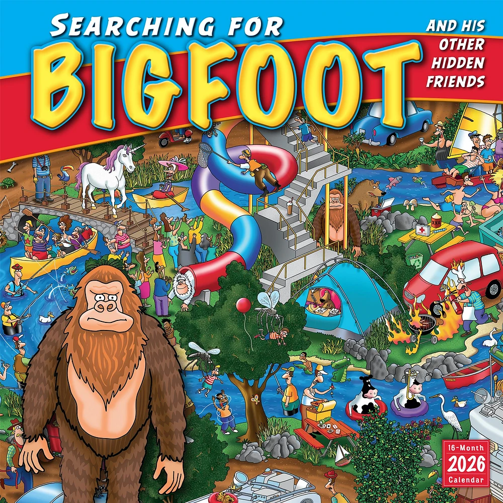 Searching For Bigfoot And His Other Hidden Friends 2026 Wall Calendar