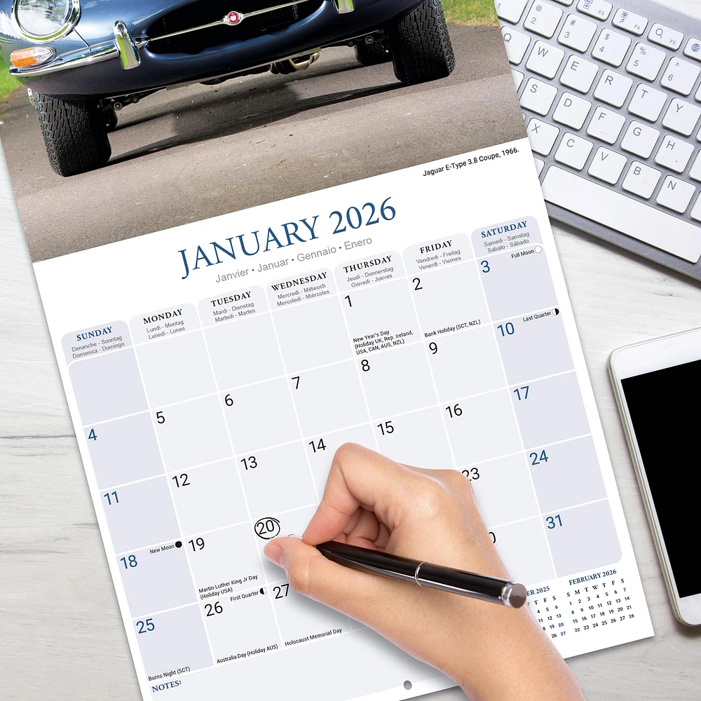 Jaguar 2026 Wall Calendar