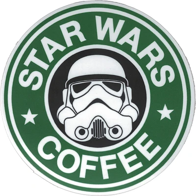 Star Wars Coffee Vinyl Sticker - FINAL SALE