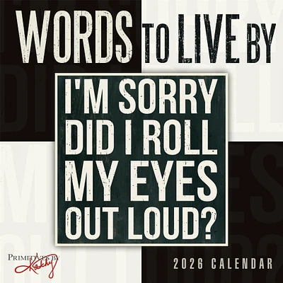 Words To Live By 2026 Mini Calendar