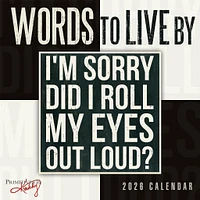 Words To Live By 2026 Mini Calendar