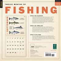 Twelve Months Of Fishing 2026 Wall Calendar