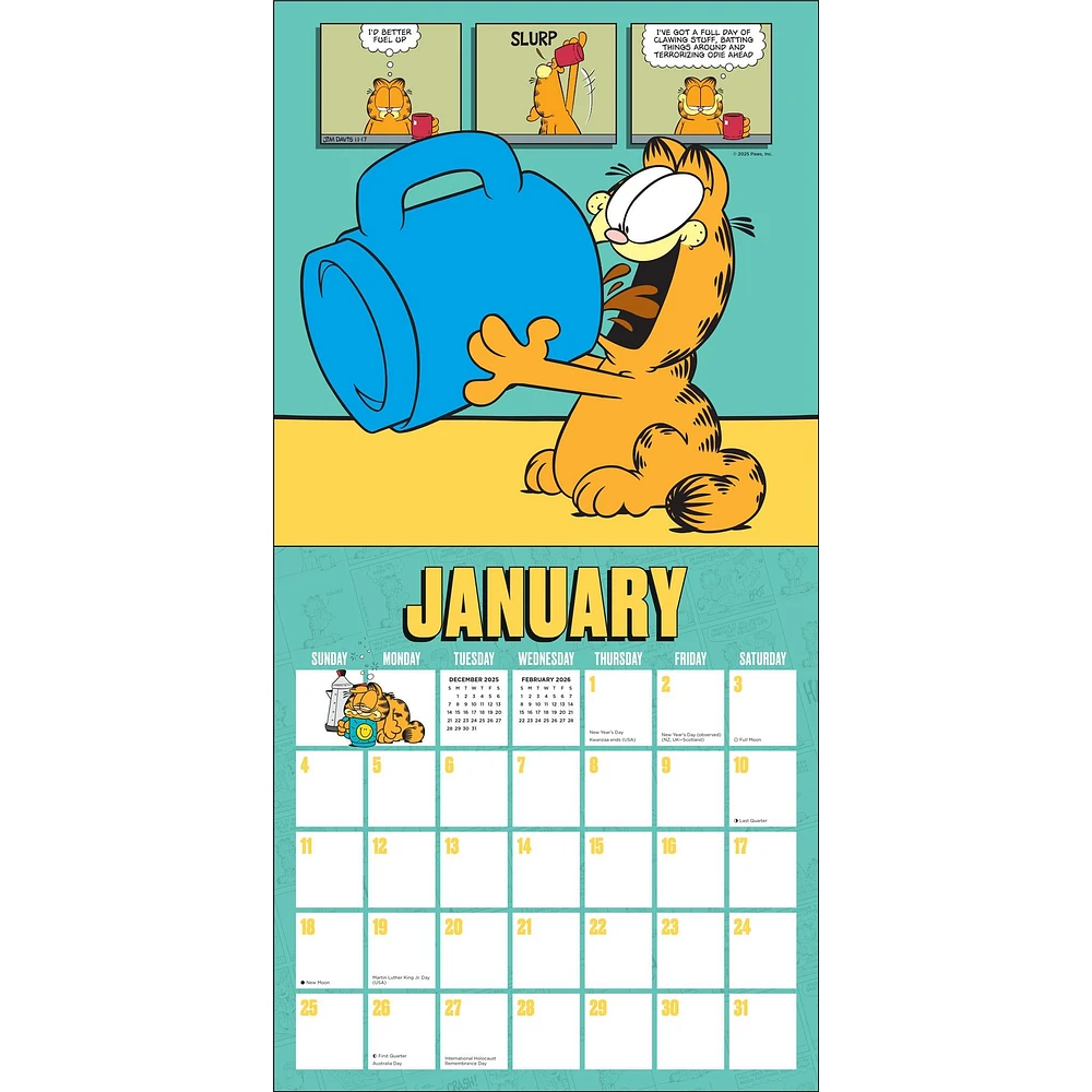 Garfield 2026 Wall Calendar