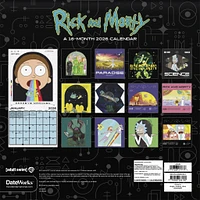 Rick And Morty 2026 Wall Calendar