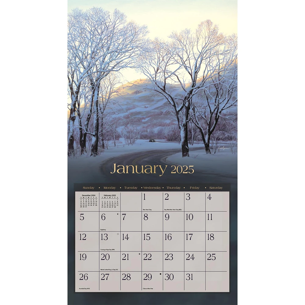 Around The World Special Edition with Print Wall 2025 Calendar