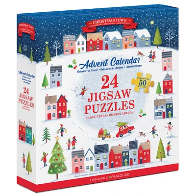 Christmas Town Advent Calendar II  (24 50 Piece Puzzles)