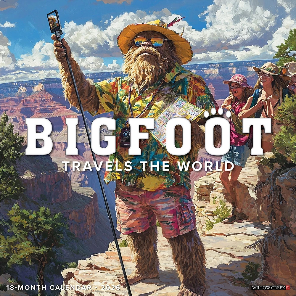 Bigfoot Travels The World 2026 Wall Calendar - Online Exclusive